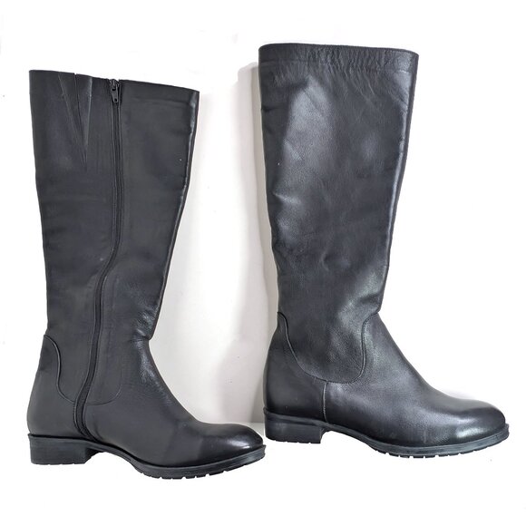 Bueno Shoes - Bueno Leather tall boots side zipper Size 41
